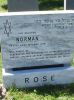 Norman Rose's gravestone