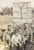 Photo of Samuel Rose (centre) when serving in the British army in Palestine near the border with Lebanon